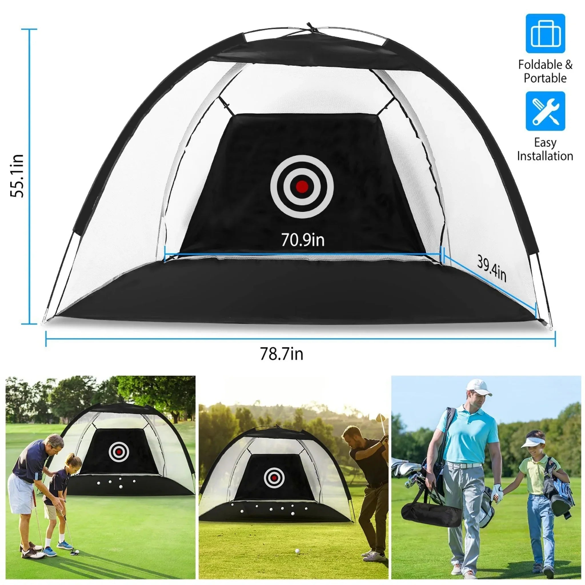 Golf Net Golf Training Aids Practice Nets Driving Hitting Nets - Clinch River Fishing USA
