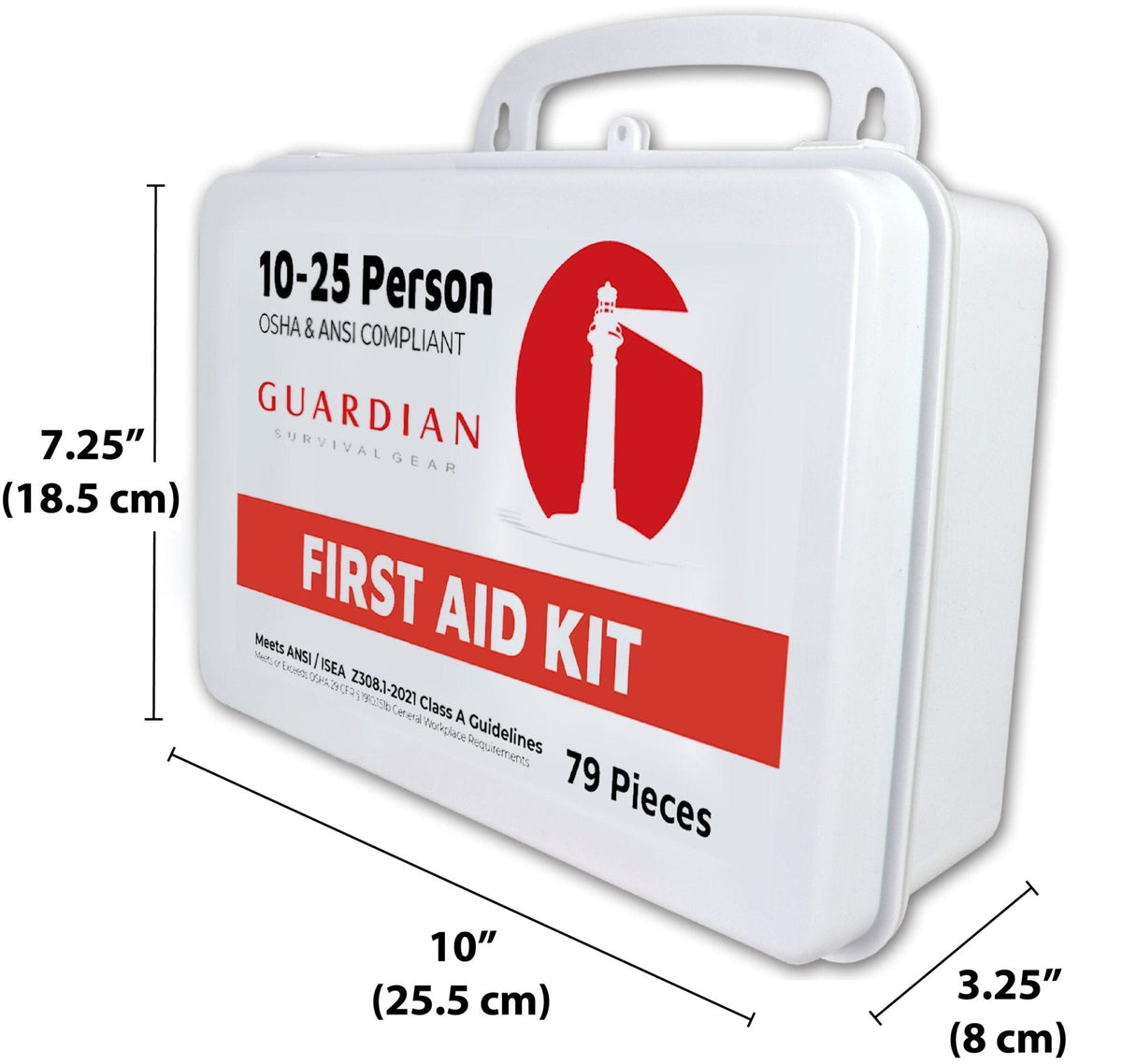 Guardian 10 - 25 Person First Aid Kit - Plastic - Clinch River Fishing USA