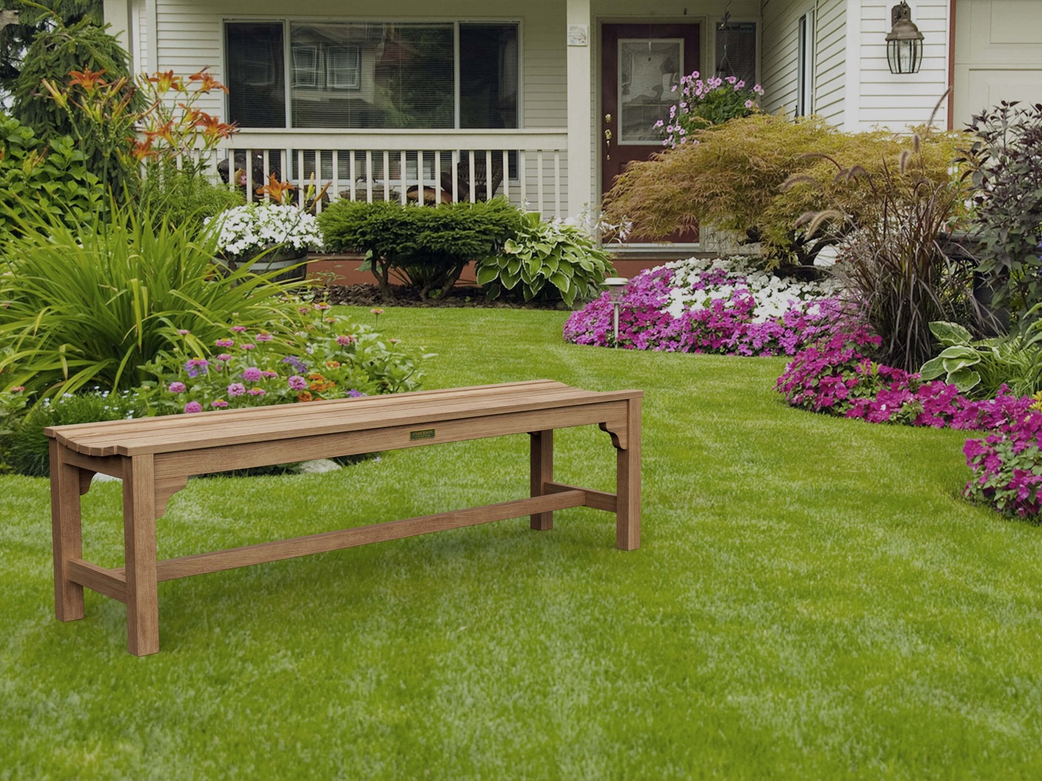 HAMPTON 63″ BACKLESS BENCH - Clinch River Fishing USA