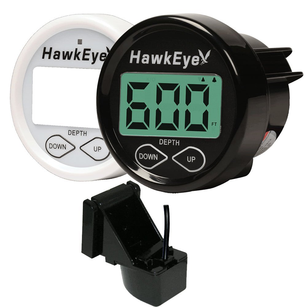 HawkEye DepthTrax In-Dash Digital Depth Gauge - Transom Mount - Clinch River Fishing USA