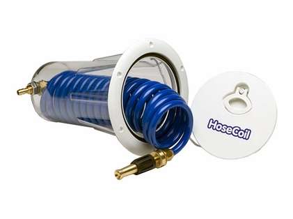 HoseCoil Flush Mount Enclosure with 15ft 3/8in Hose - Clinch River Fishing USA
