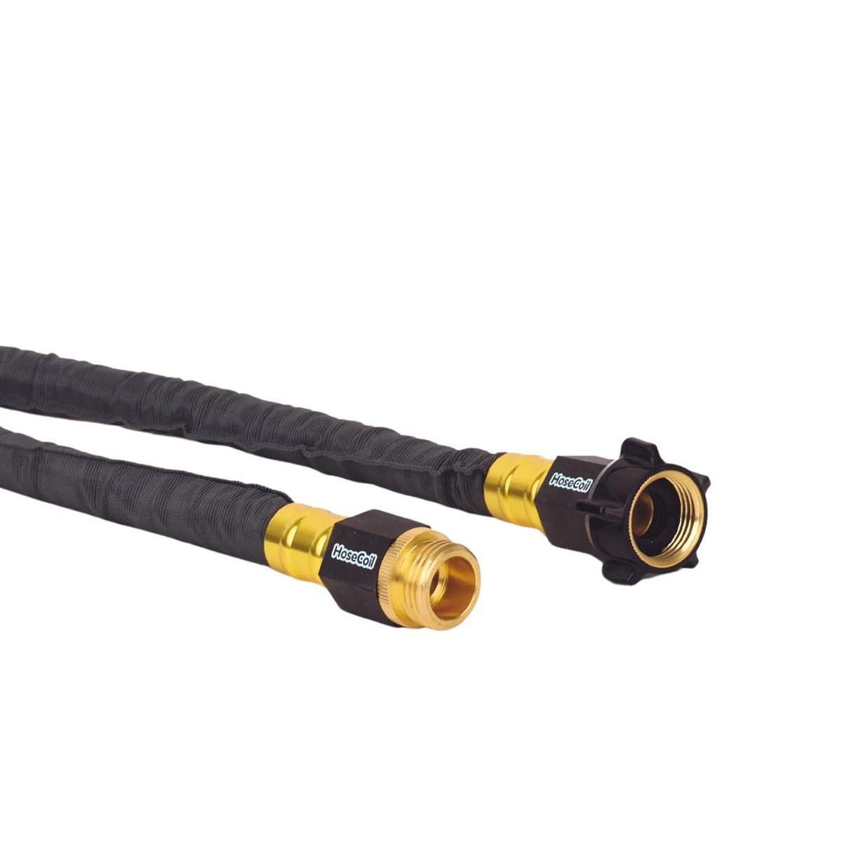 HoseCoil Stainlees Steel Pro 20ft Gray Hose Fabric Cover Stainless Steel Core - Clinch River Fishing USA