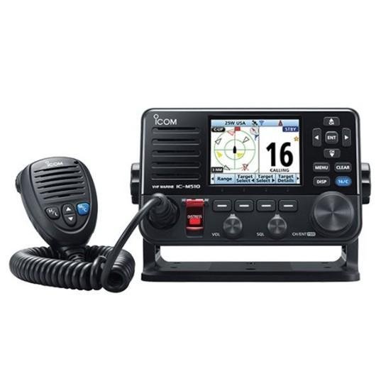 ICOM M510 PLUS VHF Fixed Mount, Class D DSC, with AIS | M510 PLUS 21 USA - Clinch River Fishing USA