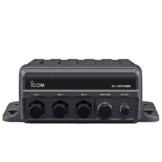 ICOM M510BB Black Box Marine VHF Fixed Mount w/AIS, BLACK HM-195GB, & Three CommandMic Ports | M510BB 21 USA - Clinch River Fishing USA