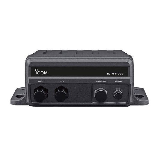 ICOM Black Box Marine VHF Fixed Mount w/WHITE HM-195GB & Two CommandMic Ports | M410BB GW 11 USA