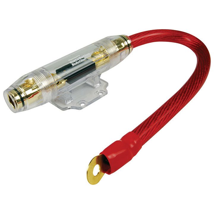 Installation Solution 0 Gauge 12" Wire with ANL Fuse Holder & 100 Amp Fuse - Clinch River Fishing USA