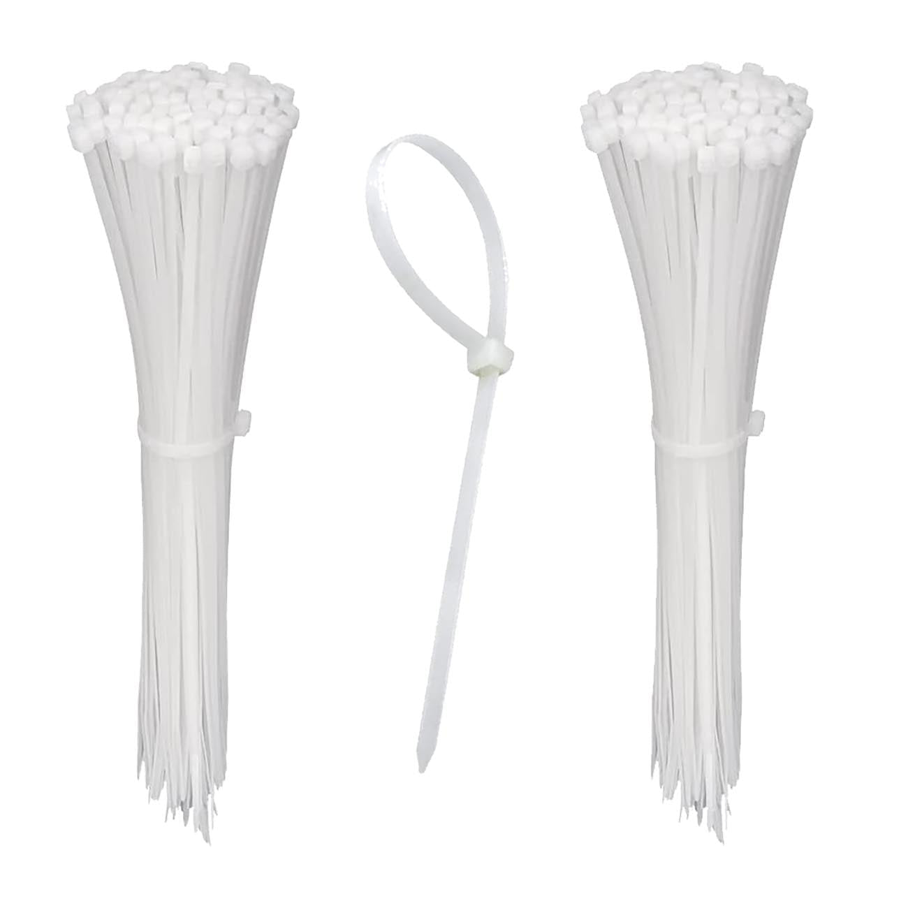 Installation Solution Nylon Wire Ties 8GÇ¦ GÇô White (100 count) - Clinch River Fishing USA