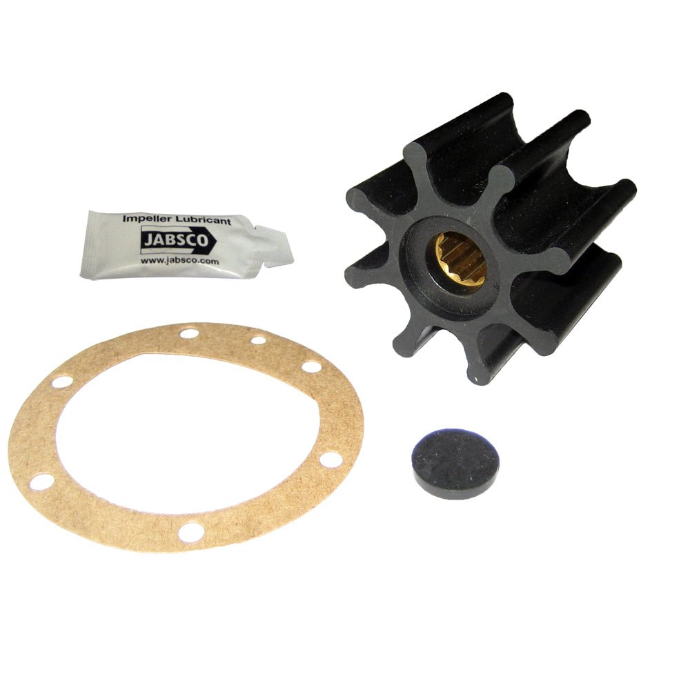 Jabsco Impeller Kit - 8 Blade - Nitrile - 2 - 9/16" Diameter - Spline Drive - Clinch River Fishing USA