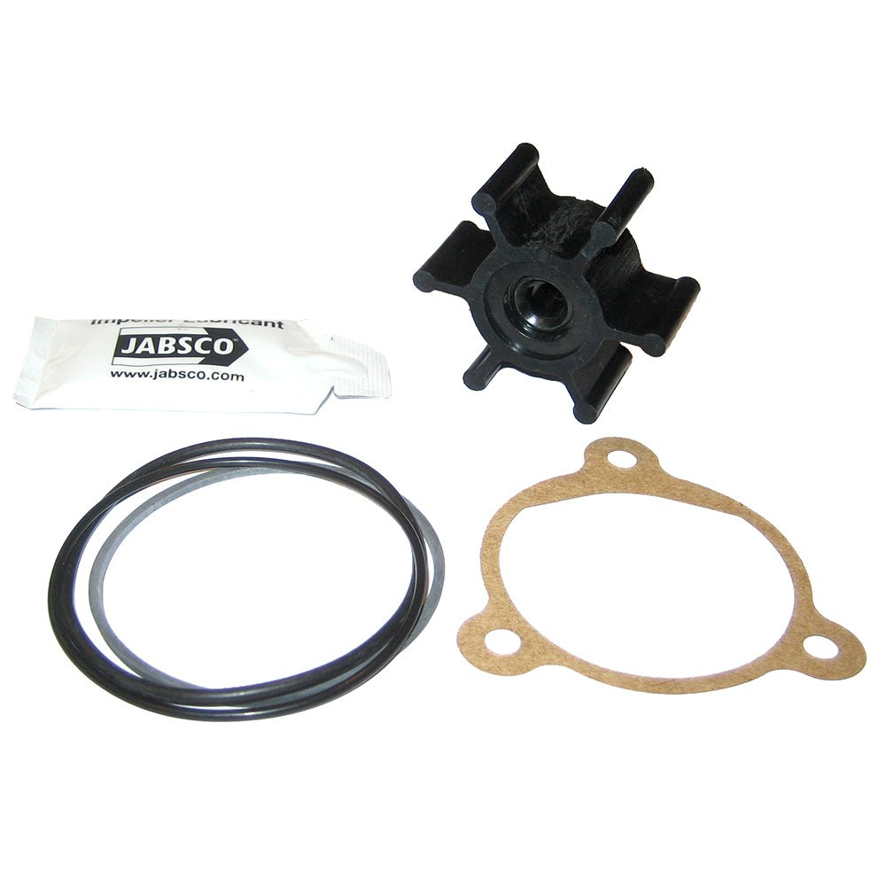 Jabsco Neoprene Impeller Kit w/Cover, Gasket or O - Ring - 6 - Blade - 5/16 Shaft Diameter - Clinch River Fishing USA