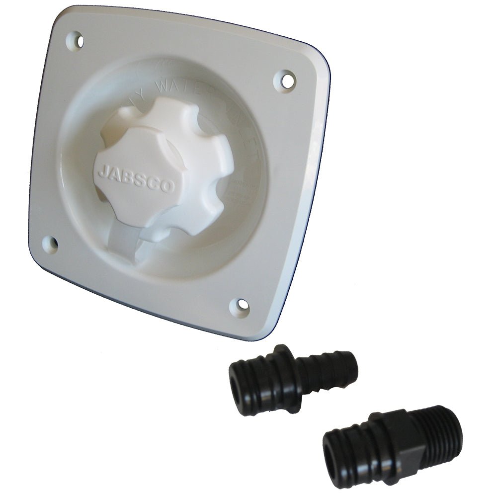 Jabsco Water Pressure Regulator - Flush Mount - White - Clinch River Fishing USA