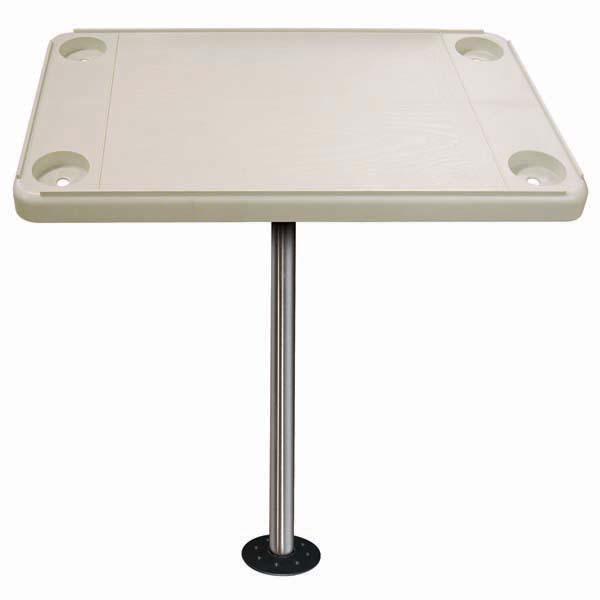 JIF Marine Table Kit Rectangular Ivory W/ Recessed Flushed Mount