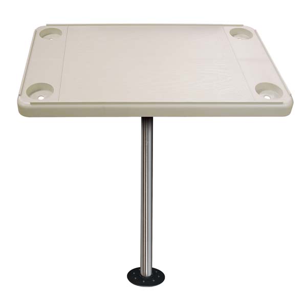 JIF Marine Table Kit Rectangular Ivory W/ Surface Mount