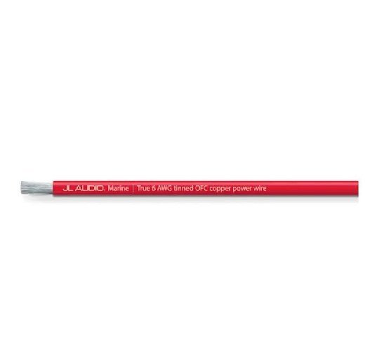 JL AUDIO ABYC Red Power Wire, 6 AWG, 200' (XM-RPW6-200) | 010-13460-00 - Clinch River Fishing USA