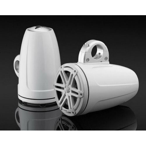 JL AUDIO M3-770ETXV3-GW-S-GW: 7.7" Tower Speakers, Gloss White Encl., Gloss White Sport Grille, PAIR | 93538 | 010-03269-00 - Clinch River Fishing USA