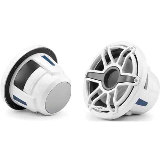 JL AUDIO M6-10W-S-GWGW-4: 10" Marine Subwoofer Driver, Gloss Trim Ring and White Sport Grille, 4 O | 93644 | 010-03488-00 - Clinch River Fishing USA