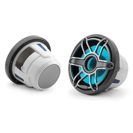 JL AUDIO M6-8IB-S-GMTI-I-4: 8" Marine Subwoofer (200W, 4 ohm), Infinite Baffle, Sport Grille, RGB LED | 93620 | 010-03082-00 - Clinch River Fishing USA