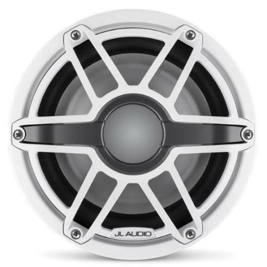 JL AUDIO M6-8IB-S-GWGW-4: 8" Marine Subwoofer (200W, 4 ohm), Infinite Baffle, Gloss White Sport Grille | 93617 | 010-03274-00 - Clinch River Fishing USA