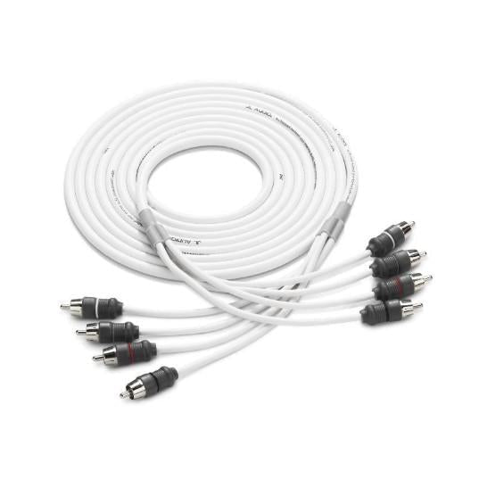 JL AUDIO XMD-WHTAIC4-12: RCA 4-Channel, 12 ft (3.66 m) Marine Audio Interconnect | 90441 | 010-13474-00 - Clinch River Fishing USA