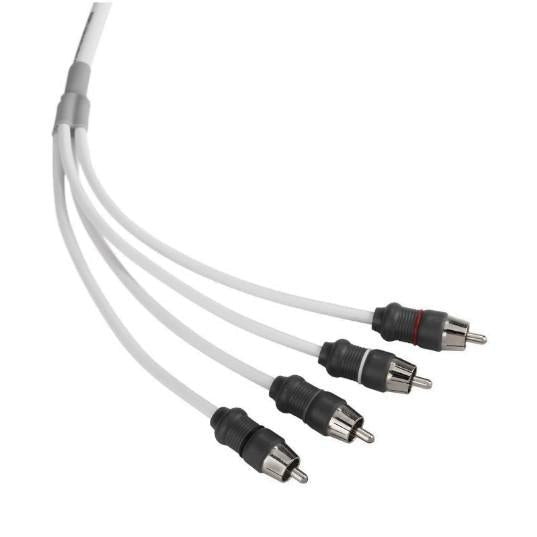 JL AUDIO XMD-WHTAIC4-25: RCA 4-Channel, 25 ft (7.62 m) Marine Audio Interconnect | 90442 | 010-13475-00 - Clinch River Fishing USA