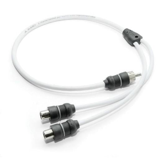 JL AUDIO XMD-WHTAICY-1M2F: Marine Y-Adaptor, 1 Male Plug, 2 Female Jacks | 90475 | 010-13553-00 - Clinch River Fishing USA