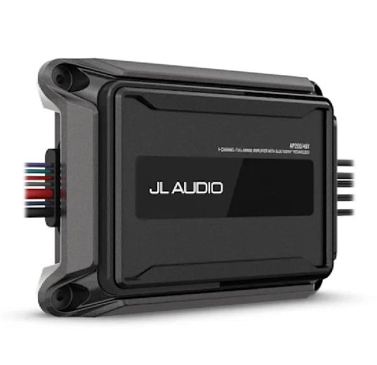 JL AUDIO AP200/4BT: 200 Watt, 4-Channel Compact Marine Amplifier with Bluetooth and Remote | 010-03431-00