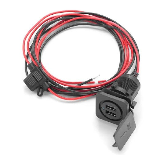 JL AUDIO CMC-USBCHG/2X-PNL: Dual USB Charging Jack for Panel-Mounting | 010-13570-00