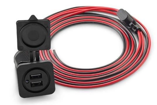 JL AUDIO XMD-USBCHG/2X-PNL: Dual USB Charging Port for Panel-Mounting