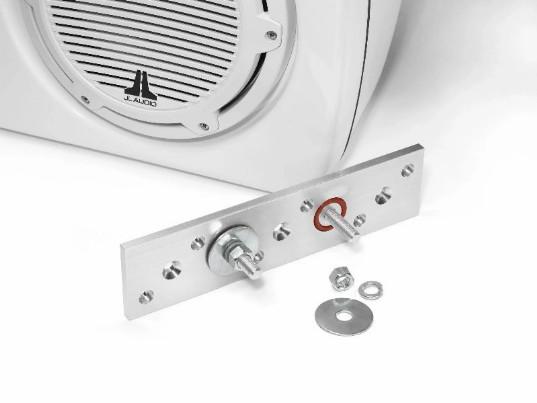 JL AUDIO M6-103EWS-Gw-C-GwGw-R, M6 3-Way, Full-Range Enclosed Speaker Sys., Gloss White, Black Tweeter, Right-Side | 90131 *SALE