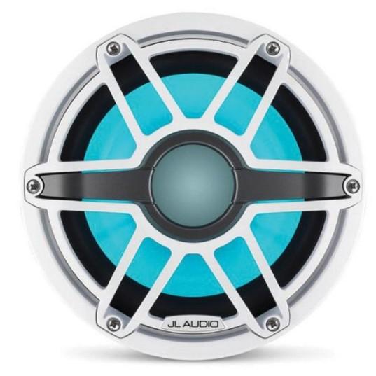 JL AUDIO M6-8IB-S-GWGW-I-4: 8" Marine Subwoofer (200W, 4 ohm), Infinite Baffle, Sport Grille, RGB LED | 93618 | 010-03081-00
