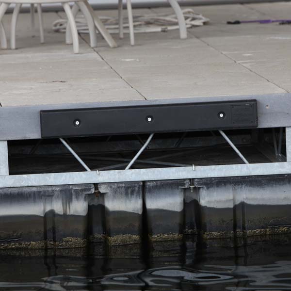 Dock Bumper Flat Cushion Rail-White