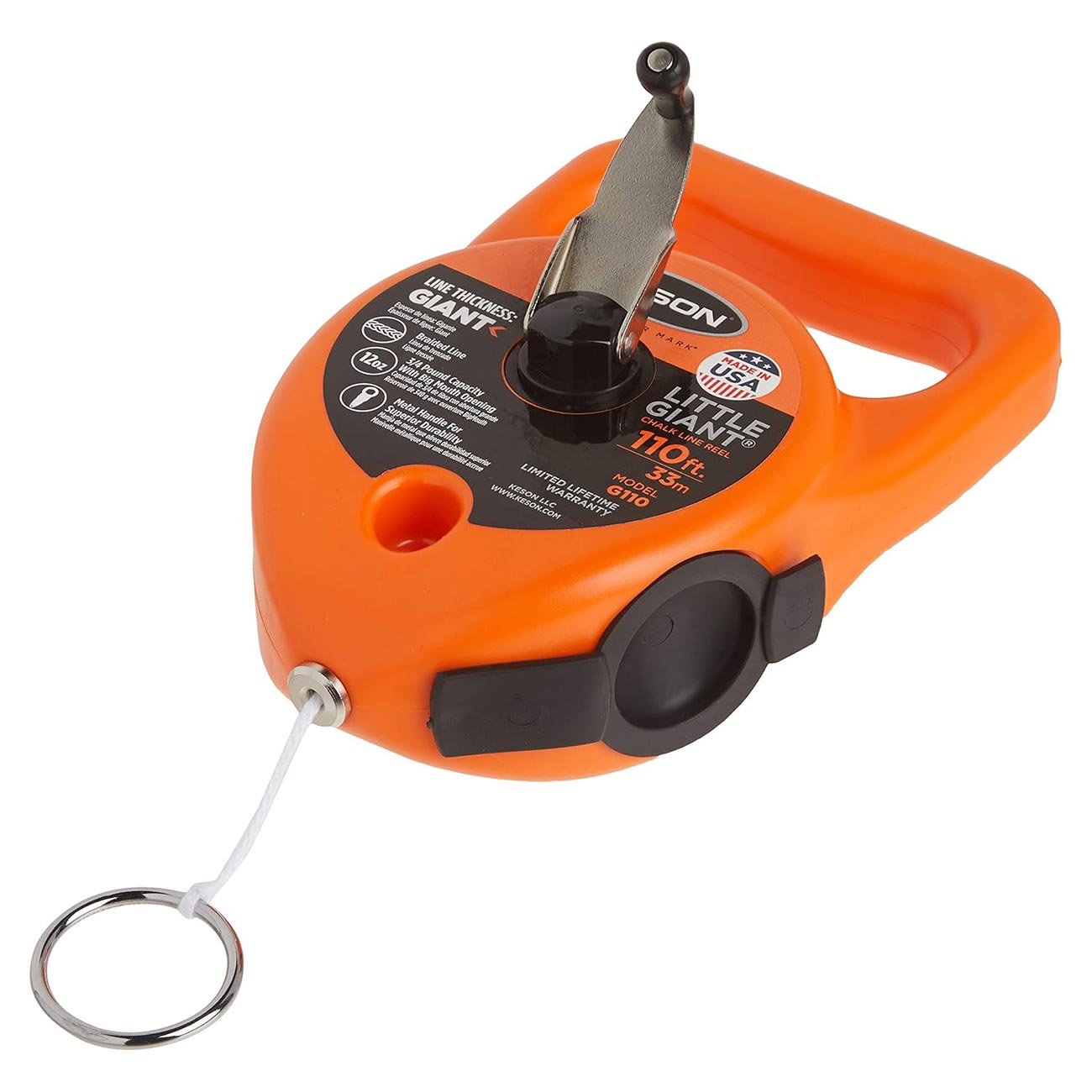 Keson "Little Giant" Chalk Line Reel - 110 ft. - Clinch River Fishing USA