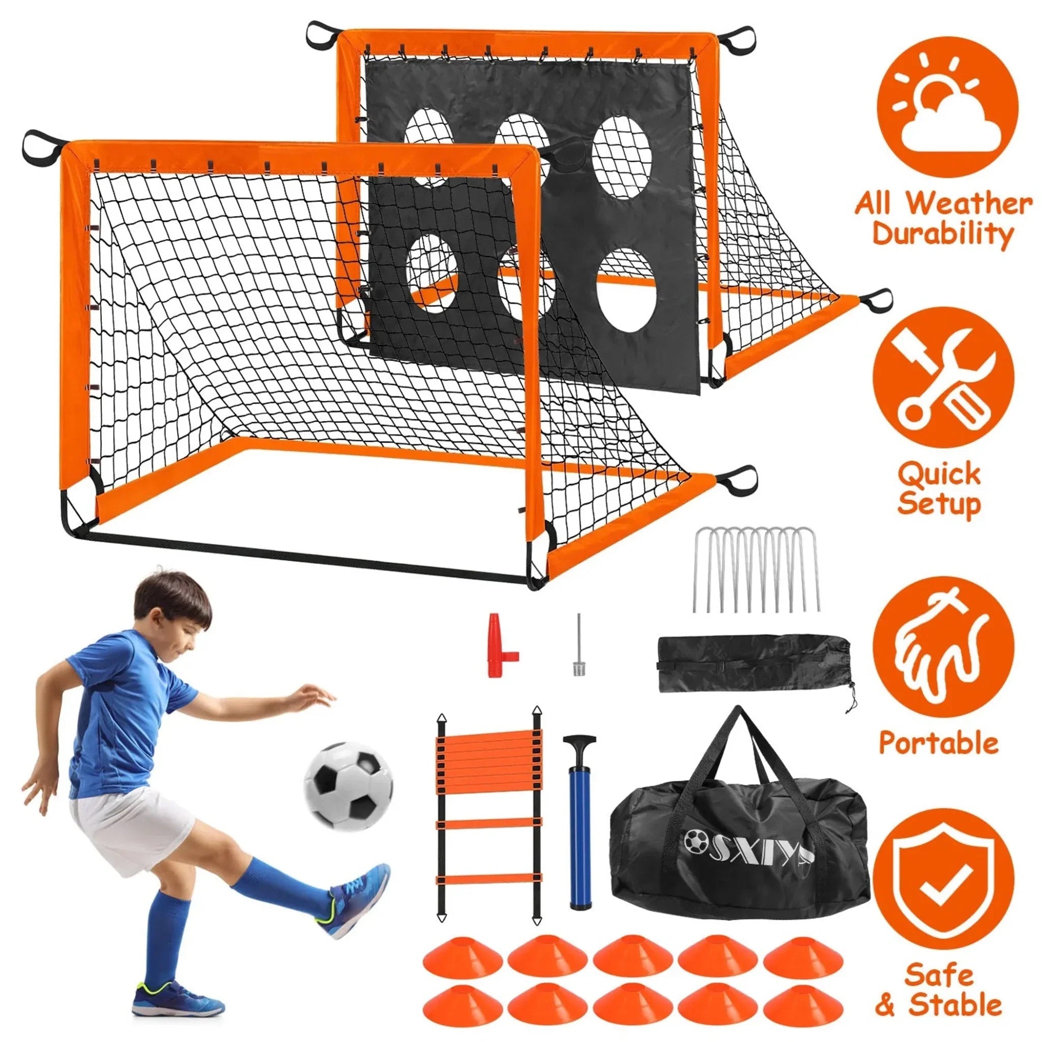 Kids Soccer Goals Set - Clinch River Fishing USA