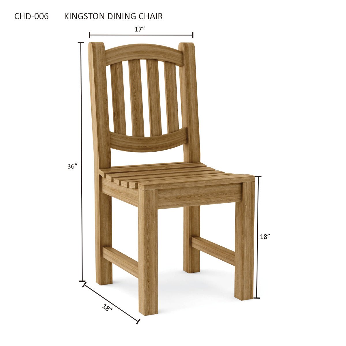 KINGSTON DINING CHAIR - Clinch River Fishing USA