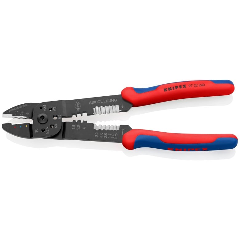 Knipex High Leverage Crimping Pliers/Wire Strippers (9 - 1/2") - Clinch River Fishing USA
