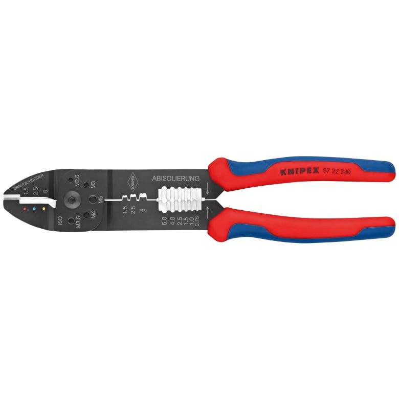 Knipex High Leverage Crimping Pliers/Wire Strippers (9 - 1/2") - Clinch River Fishing USA