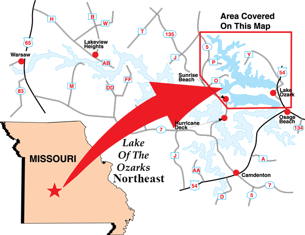 Fishing Hotspots Lake Of The Ozarks-Ne Mo