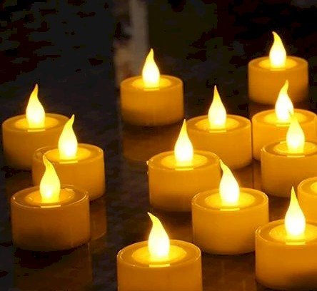 LED Tealight Flameless Candles with Batteries (24 Pack) - Clinch River Fishing USA