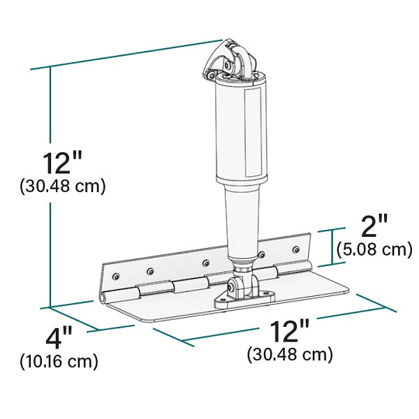Lenco Trim Tabs 4 X 12" Limited Space Tab-No Sw