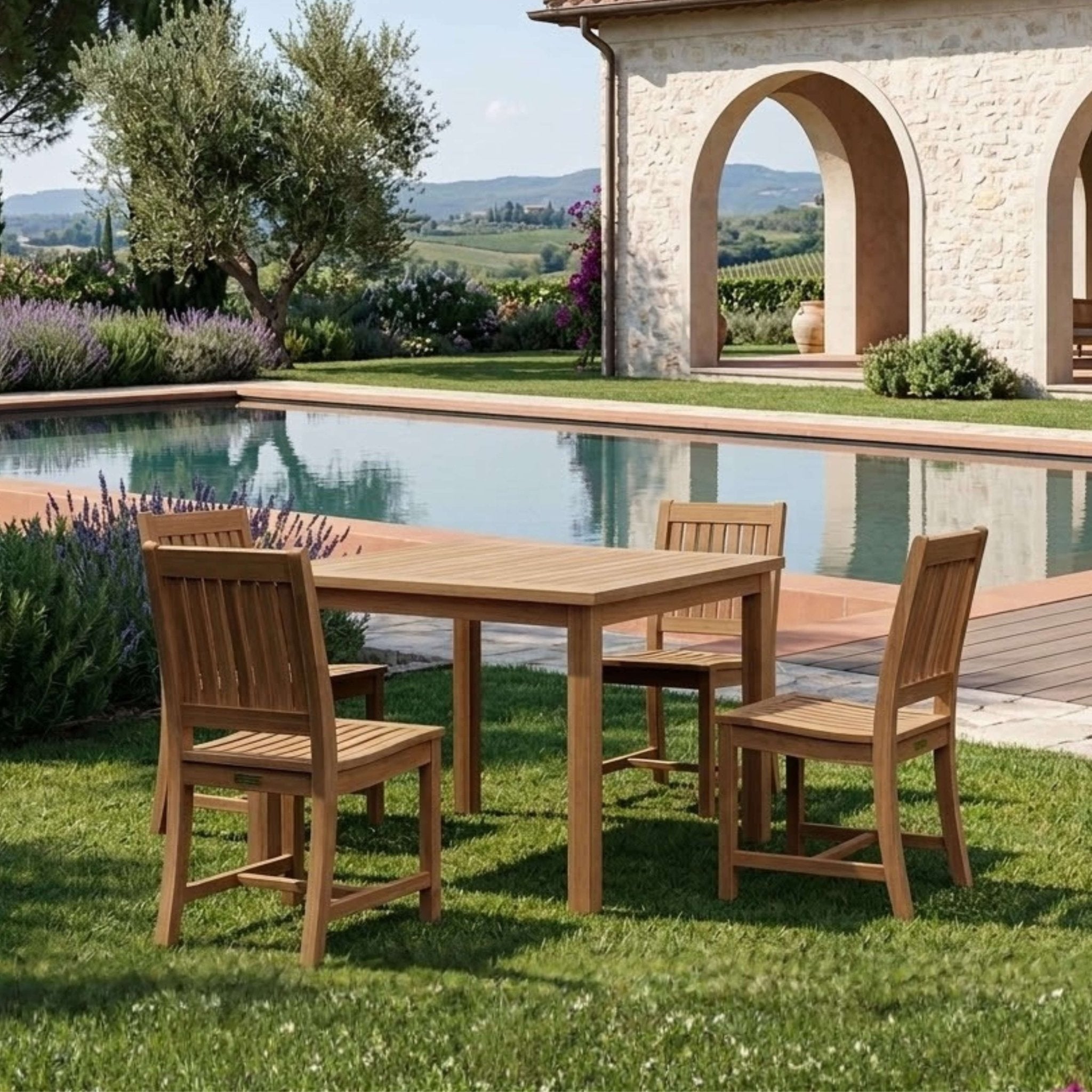LISBON 5-PC DINING TABLE SET - Clinch River Fishing USA