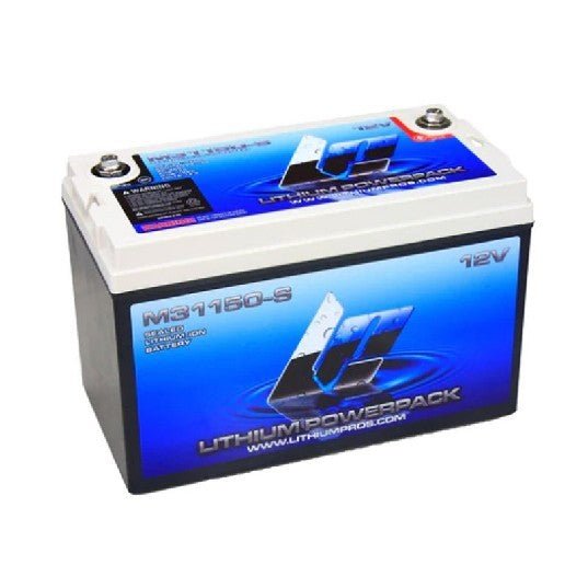 LITHIUM PROS LP Powerpack, 12.8V/150 Ah (Starting/Deep cycle) Bluetooth | M31150-S | M31-12SE | *DROP SHIP ITEM, FREE FREIGHT - Clinch River Fishing USA
