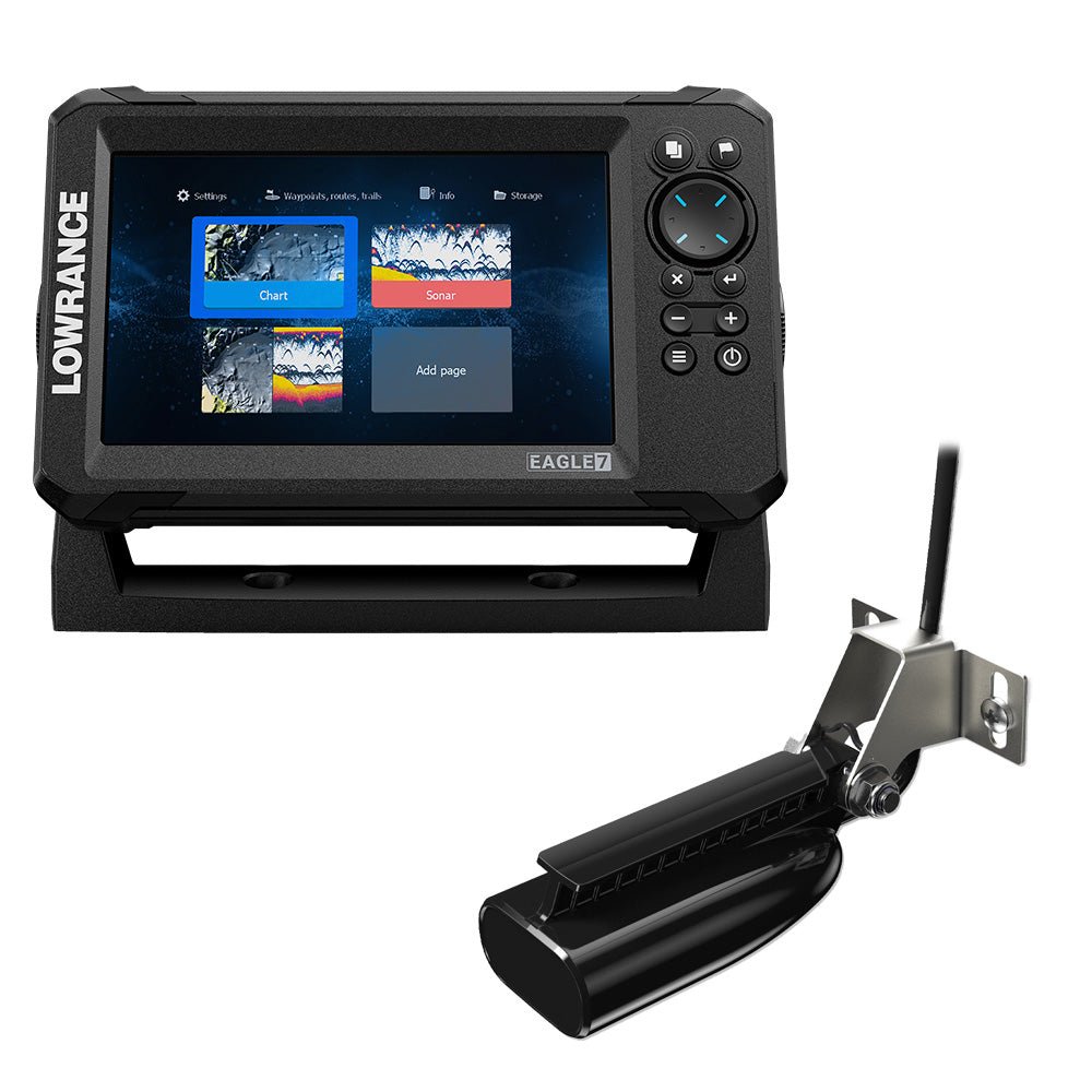 Lowrance Eagle 7 w/SplitShot T/M Transducer &amp; Inland Charts - Clinch River Fishing USA