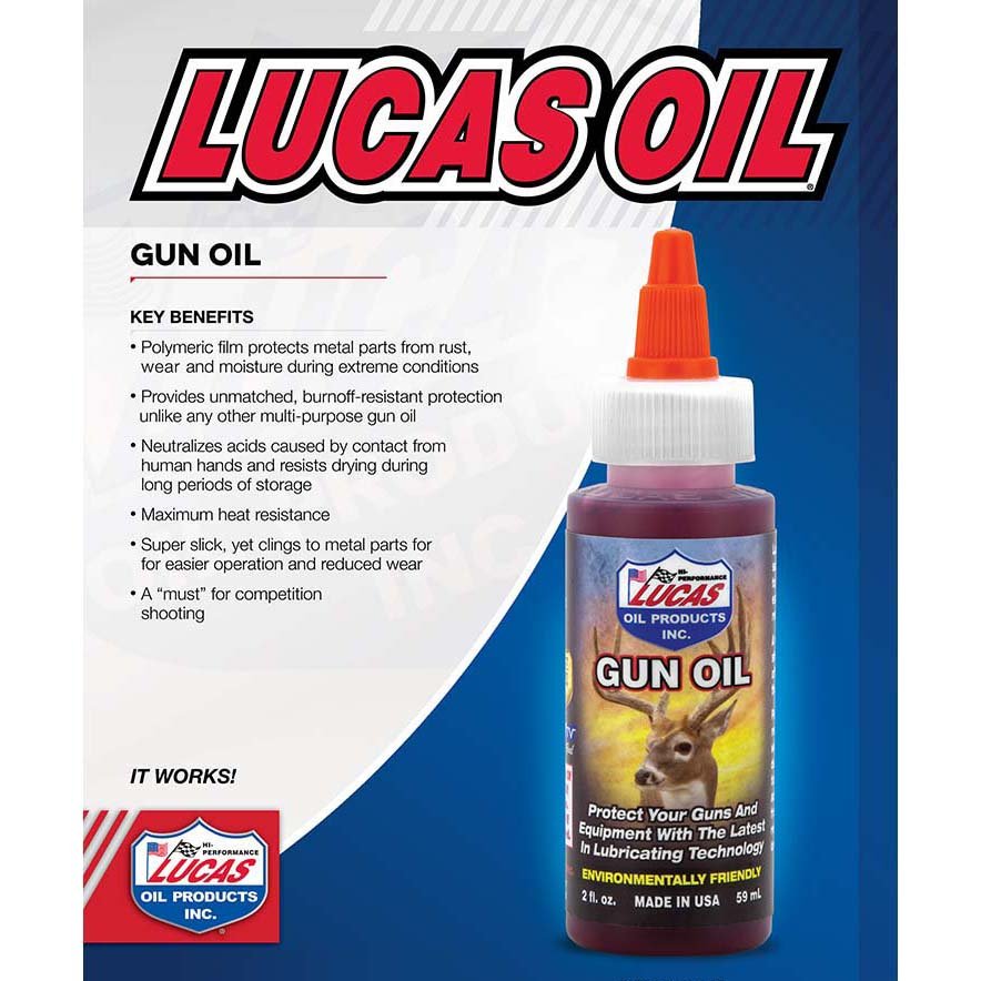 Lucas Oil Gun Oil - 2 Ounce - Clinch River Fishing USA