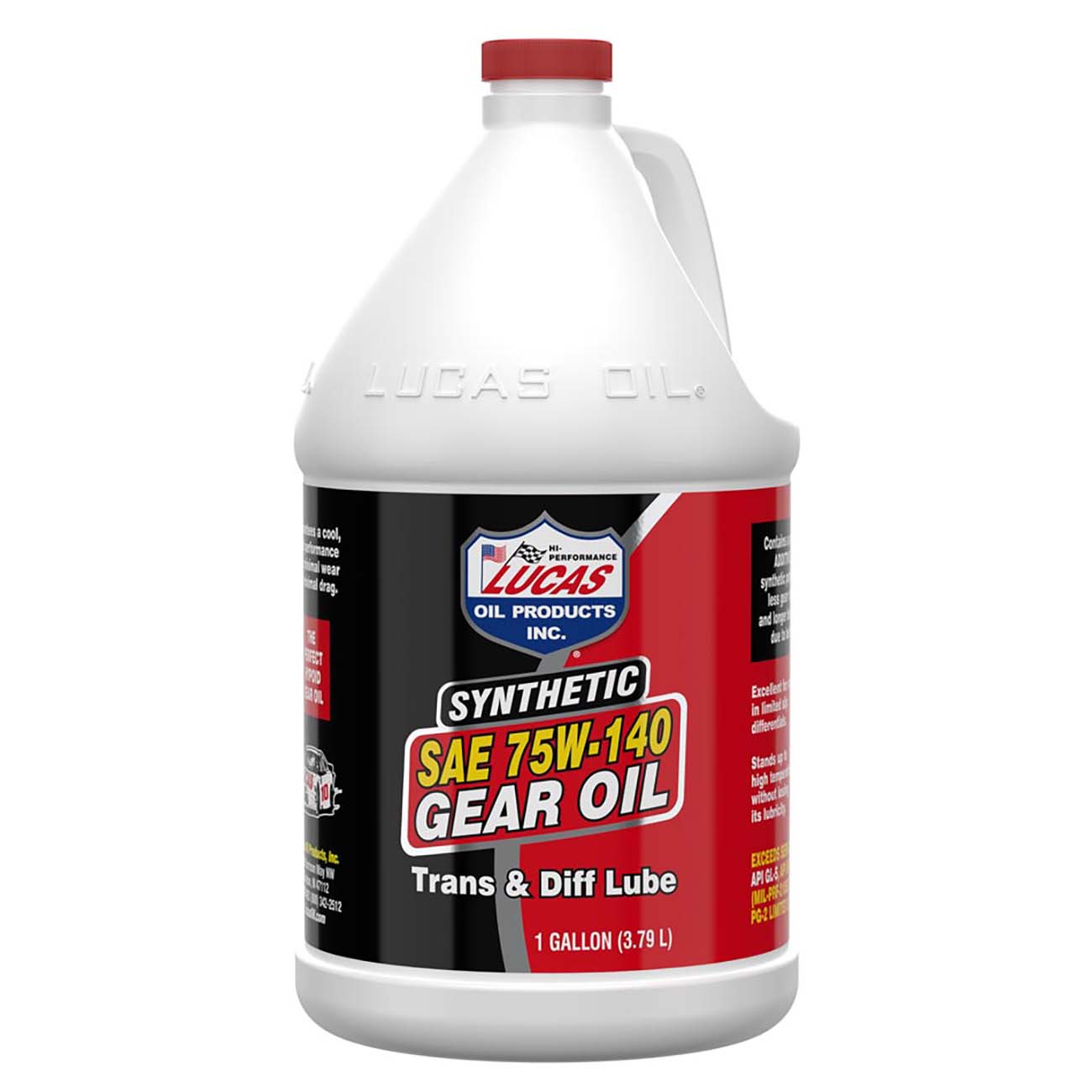 Lucas Oil Synthetic SAE 75W-140 Transmission/Differential Lube - 1 Gallon - Clinch River Fishing USA