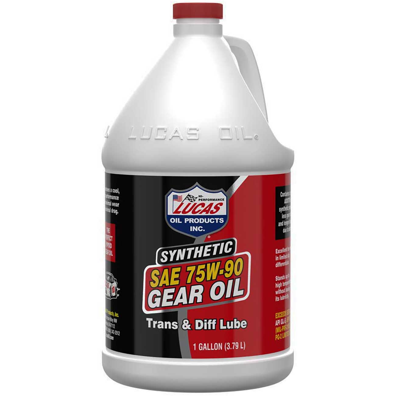 Lucas Oil Synthetic SAE 75W-90 Transfer/Differential Lube - 1 Gallon - Clinch River Fishing USA