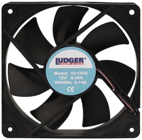 Ludger Mini 12V 4GÇ¥ Square Rotary Cooling Fan - Clinch River Fishing USA