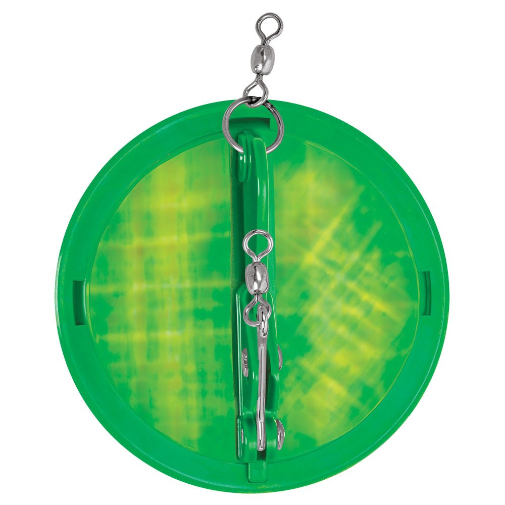 Luhr - Jensen 4 - 1/8" Dipsy Diver - Kelly Green/Silver Bottom Moon Jelly - Clinch River Fishing USA