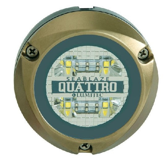 LUMITEC Zambezi Quattro Surface Mount Underwater Light, White/Blue | 101459 *ON SALE WHILE SUPPLIES LAST*