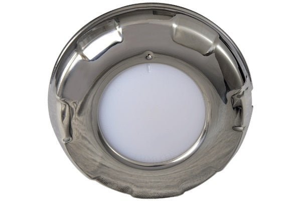 Lumitec Aurora Dome Light White/Blue LED Stainless Steel Finish - Clinch River Fishing USA