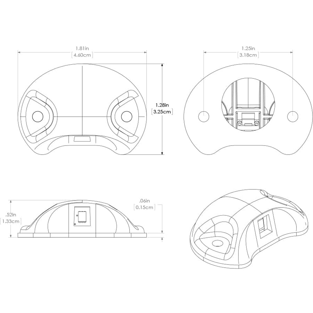 Lumitec Barbados Courtesy Accent LED Light - Black w/White Light - Clinch River Fishing USA