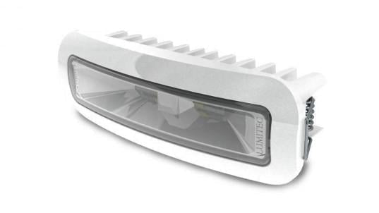 LUMITEC Capri3 Flush Mount LED Flood Light, White Housing, White Non Dimming Light | 101723 - Clinch River Fishing USA